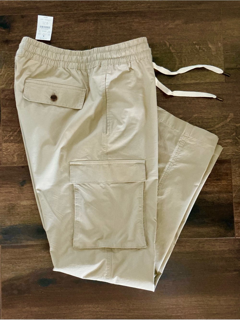 J. Crew Men’s Drawstring cargo pant Khaki M